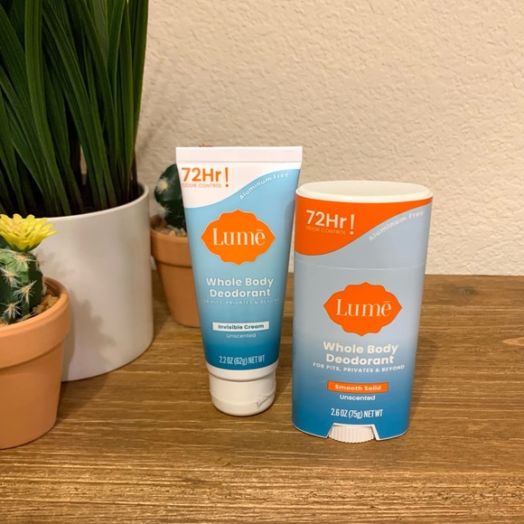 Lume Bath & Body Lume Unscented Duo Smooth Solid Whole Body